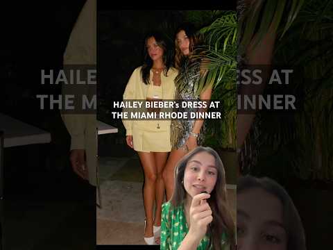 Hailey Bieber’s Watch Dress at the Miami Rhode dinner! #haileybieber#fashion#watches#f1#rhode#shorts