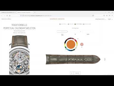 Vacheron Constantin 3D Watch Strap Customization powered by Emersya