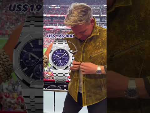 Insane Super Bowl Celebrity Luxury Watches! #superbowl #final #celebrity #shorts