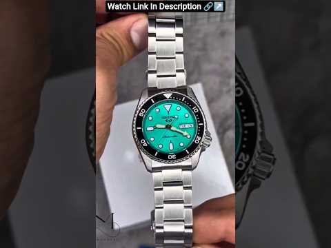 Seiko 5 Sports Automatic Tiffany Blue Dial Luxurious Elegant Men&#039;s Watch #luxurywatchesformen #seiko
